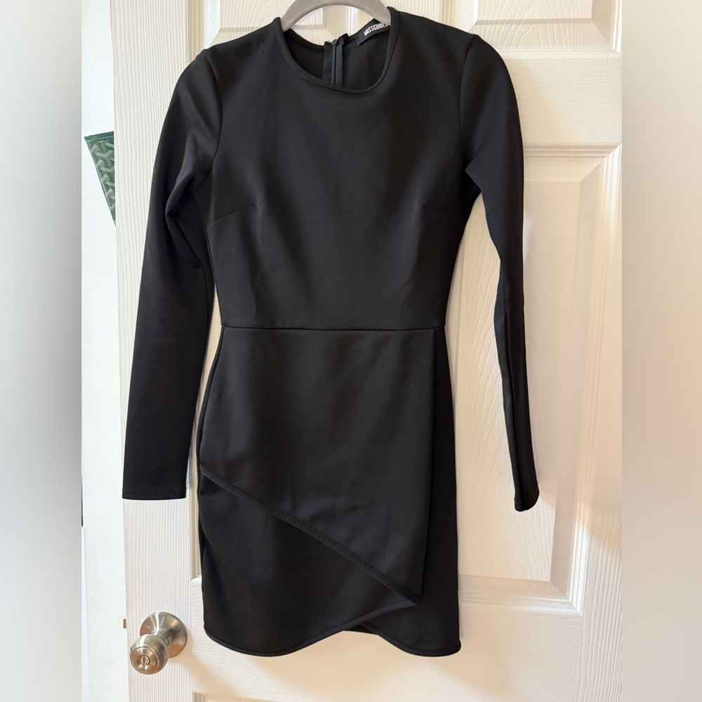 Missguided bodycon black dress